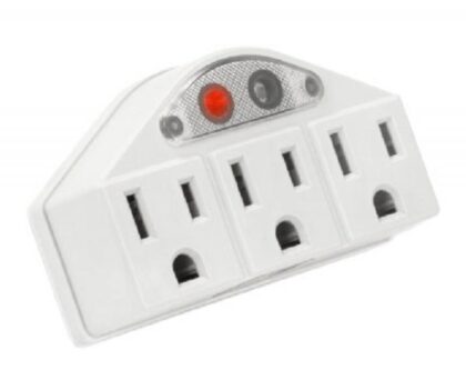 REGULADOR / ADAPTADOR CORRIENTE FORZA 3 SALIDAS / C LUZ /PROTECCION CONTRA SOBRECARGA
