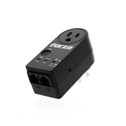 Regulador De Voltaje FORZA, 110V/50Hz Y Red RJ45, Con Switch On/Off - Negro