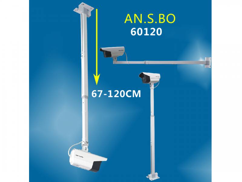 Soporte T-VISION de extensión telescópica para cámaras de monitoreo de 60-120CM de largo