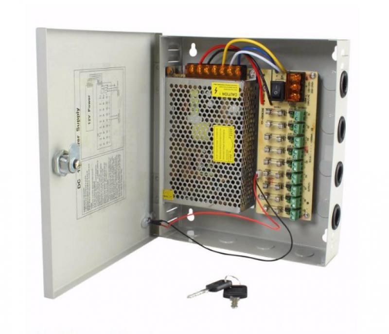 Fuente de Poder Panel de Distribucion de 12V-15A- 9 chanels