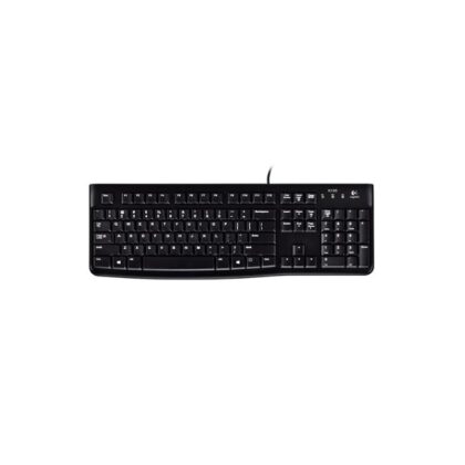 Teclado LOGITECH K120, conexión USB, color negro, Español
