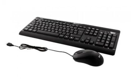 Combo Teclado y Ratón (Mouse) Klip Xtreme DeskMate KCK-251S, Conexión USB, Español.