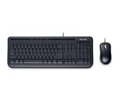 Combo Teclado y Ratón MICROSOFT Wired 600, Conexión USB, Español, Negro