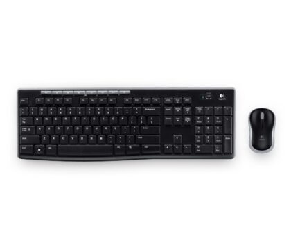 Combo Teclado y Ratón Inalámbrico, LOGITECH MK270, Español, Negro