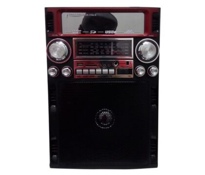 Sistema de Bocina CHALLENGER CH-172U FM/AM Radio, USB,SD Music Player, Bluetooth, Remote control, Wireless Microphone.Ba