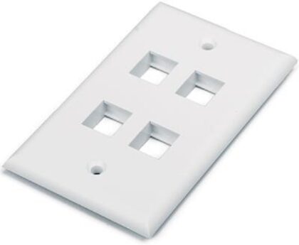 TAPA PARA MOLDURA LANPRO RJ45 ,4 SALIDAS