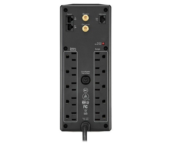 Batería(UPS) APC Back-UPS BX1350M, 1350VA, 810WAT, 10 salidas, AVR, Negro