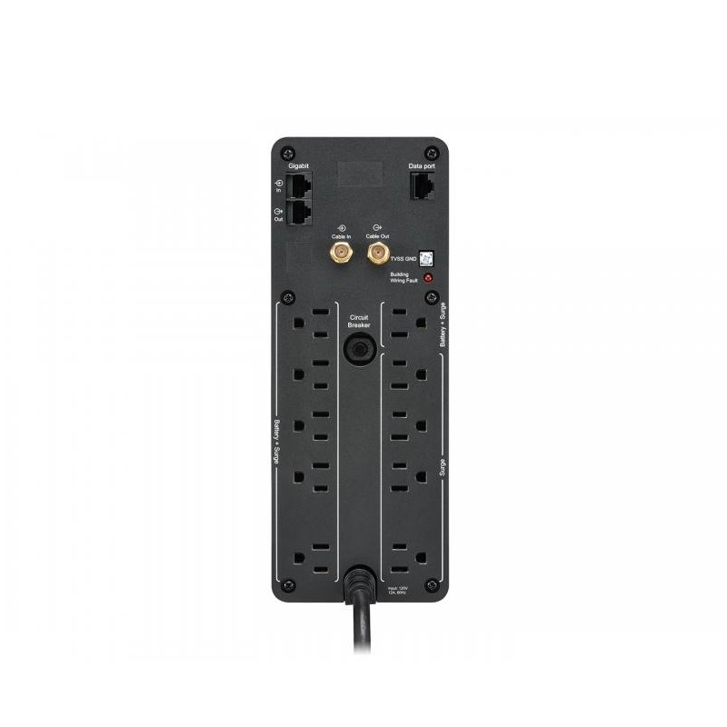 BATERIA (UPS) APC BR1500M2 1500VA 900Vatios / 1.5kVA, 10 Salidas, NEGRO