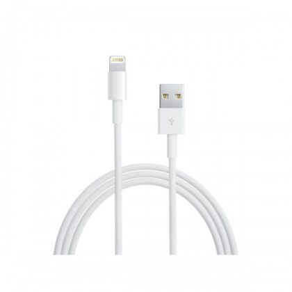 Cable USB 2.0 a Lightning, carga rápida OEM, compatible con iPhone 5 hasta 14 Pro Max, 2 Metros / 6 Pies, Blanco