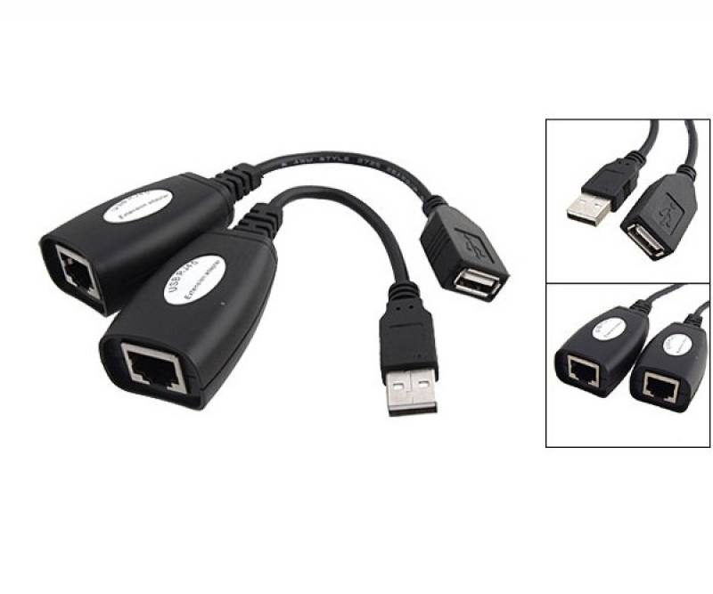Extensor USB 2.0 Por RJ45 - Hasta 45 Metros / 150 Pies