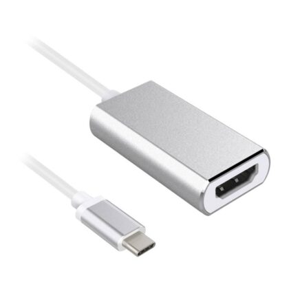 Adaptador USB TIPO C a HDMI, para Samsung Galaxy S8 Macbook Huawe, Gris