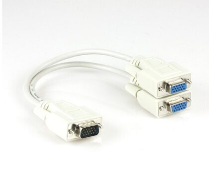 Cable VGA tipo Y - MACHO A 2 HEMBRA