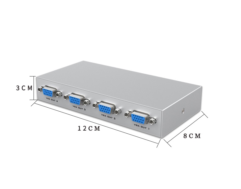 Splitter VGA 4 Puertos T-VISON 1x4 SVGA LCD CRT Video Monitor
