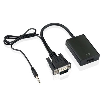Convertidor de VGA Audio a HDMI 1080p + Audio TV AV HDTV