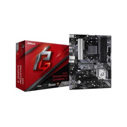 Tarjeta Madre ASROCK B550 Phantom Gaming 4, AM4, DDR4 4533+(OC), M.2, SATA 6Gb/s, HDMI, ATX, RGB