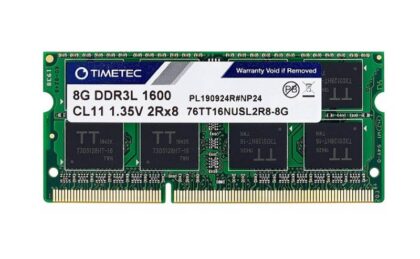 Memoria RAM DDR3L 8GB 1600MHz SODIMM TIMETEC, PC3L-12800, sin ECC 1.35V / 1.5V CL11