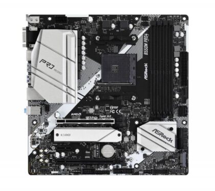 Tarjeta Madre ASROCK B550M PRO4, AM4, DDR4 4533+(OC), soporta M.2, SATA 6Gb/s, D-Sub, HDMI, DisplayPort 1.4, M-ATX