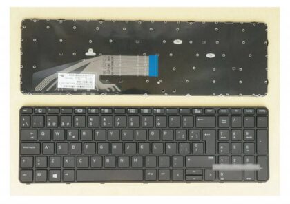 Teclado HP Probook 650 655 450 G2 G3 con marco, sin retroiluminación, en español