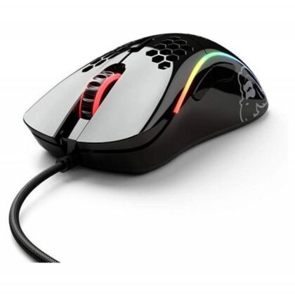 Raton Gaming Glorious Model D RGB, 6 botones, 12,000 DPI, conexión USB, Glossy Black