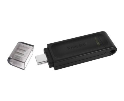 Memoria USB Kingston 3.0 Data Traveler 70, 32GB Gen1, Dispositivos Tipo C
