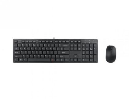 Combo Teclado y Ratón KB210, conexión USB, Inglés, Negro