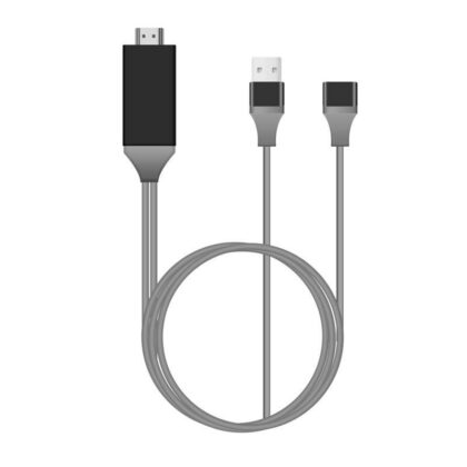 Cable USB 2.0 a HDMI, 1080P HDTV 1M, Negro.