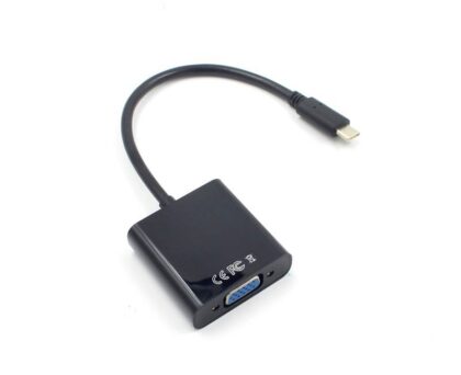 Adaptador USB tipo C (macho) a VGA, soportado sólo en Windows