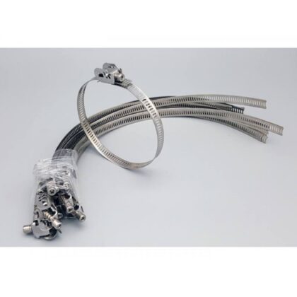 Abrazadera metálica T-VISION, abrazaderas de acero inoxidable, 12mm x 0.7mm x 750mm