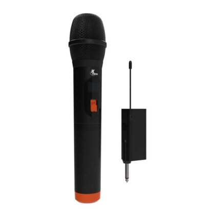 Micrófono inalámbrico XTECH de mano UHF con receptor recargable
